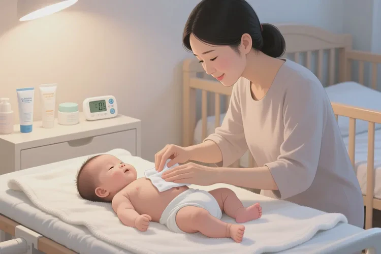 新生儿肚子上经常起湿疹能根治吗(图1)