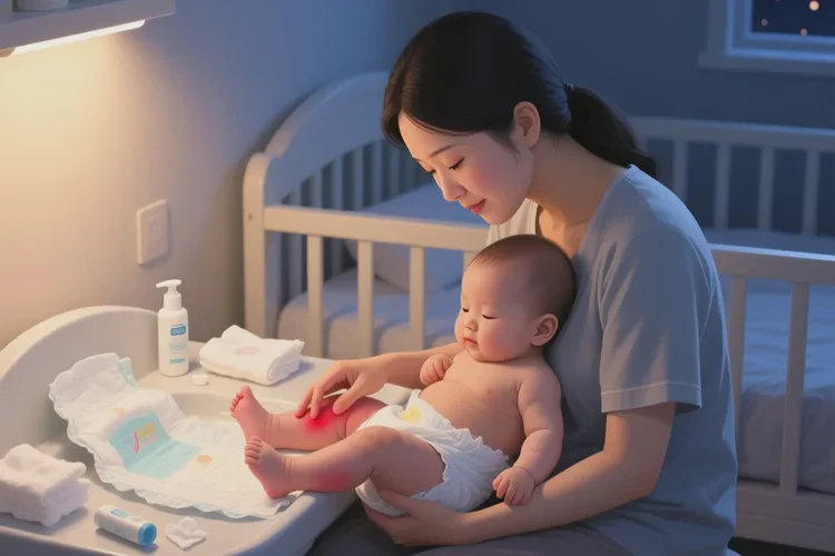 新生儿小腿上容易起湿疹能根治吗(图1)