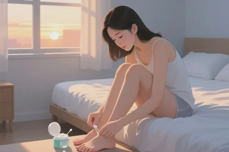 女生脚上容易起湿疹能根治吗(图1)