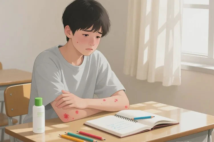 青少年四肢偶尔起湿疹能根治吗(图1)