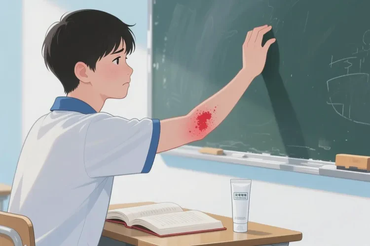 中学生手臂上有湿疹能根治吗(图1)