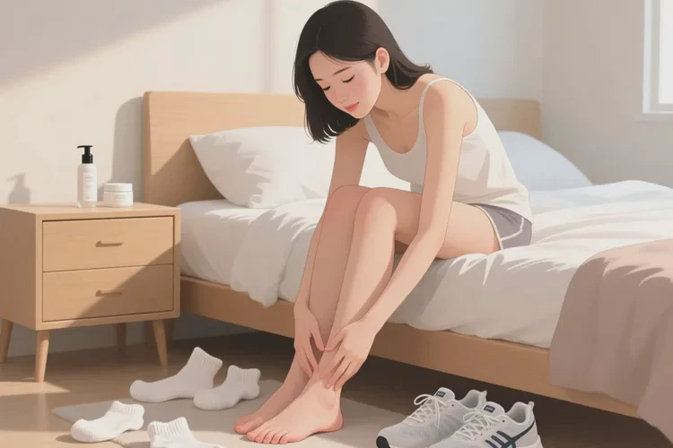 女生脚上偶尔长湿疹能根治吗(图1)