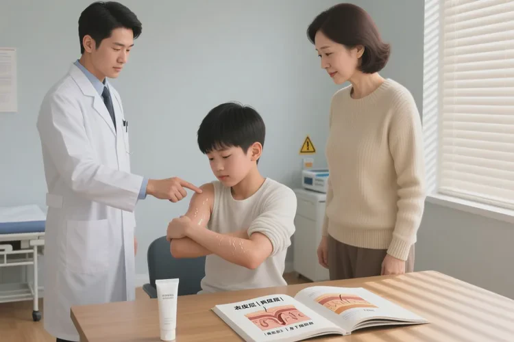 中学生手臂出湿疹能根治吗(图1)