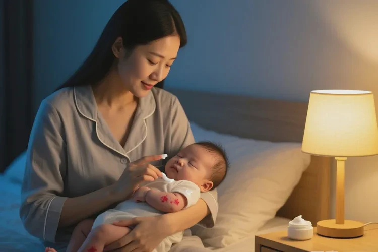 新生儿手臂上经常起湿疹能根治吗(图1)