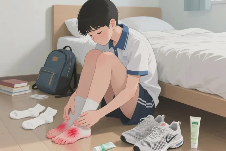 中学生脚上出湿疹能根治吗(图1)