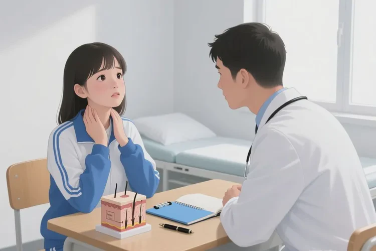 中学生脖子上经常长湿疹能根治吗(图1)