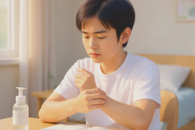 青少年手臂上偶尔起湿疹能根治吗(图1)