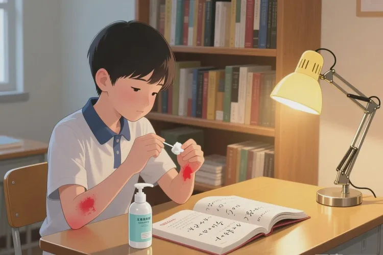 中学生手臂起湿疹能根治吗(图1)