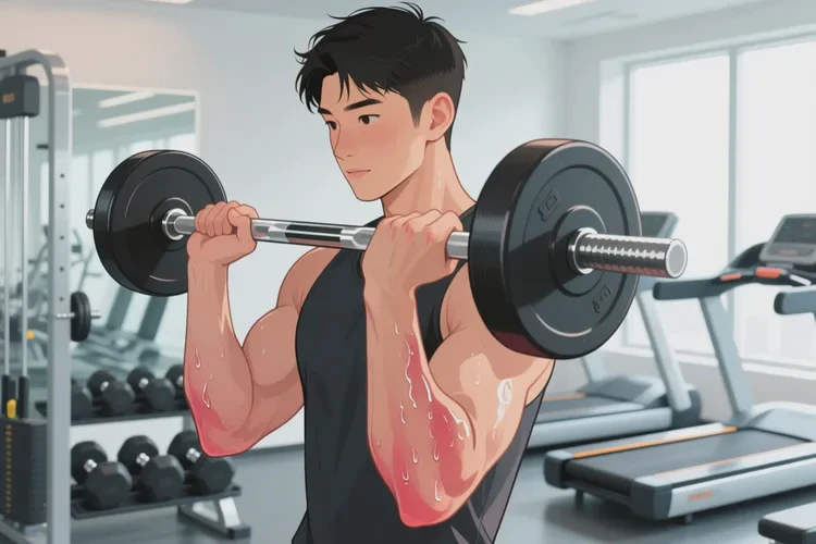 男生手臂上容易长湿疹能根治吗(图1)