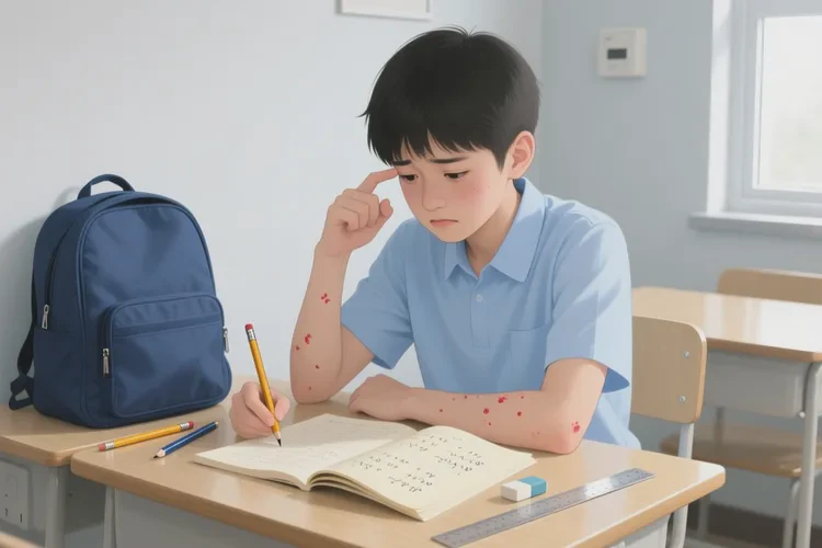 中学生手臂偶尔长湿疹能根治吗(图1)