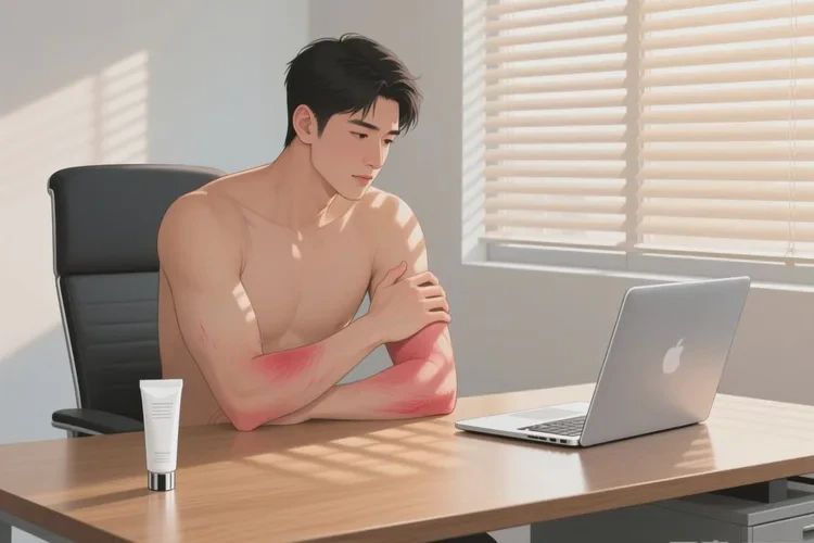 男生手臂上经常起湿疹能根治吗(图1)