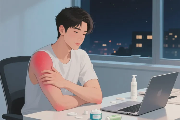 青年人身上偶尔长湿疹能根治吗(图1)