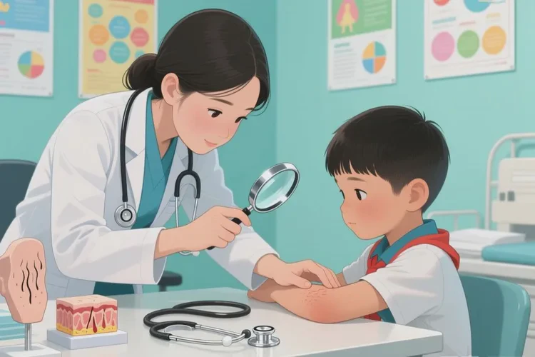 小学生手臂出现湿疹能根治吗(图2)