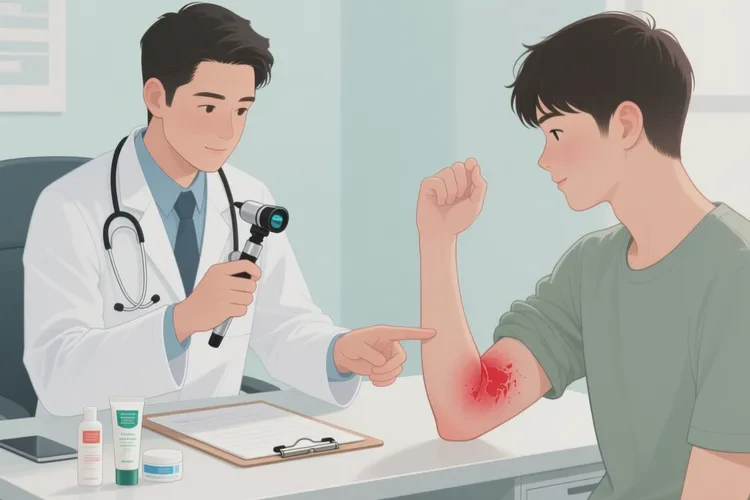 青年人手臂上容易起湿疹能根治吗(图2)