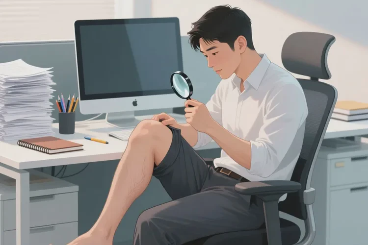 男性大腿上偶尔长湿疹可以根治吗(图1)