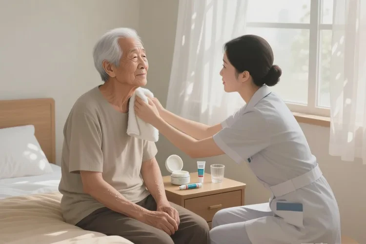 高龄老人脖子容易起湿疹能根治吗(图1)