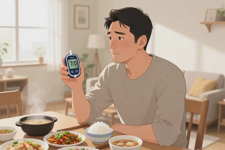 30岁晚餐血糖7.0是怎么回事(图1)