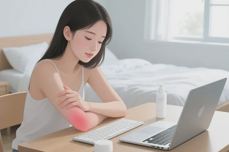 青年人手臂偶尔长湿疹能根治吗(图1)