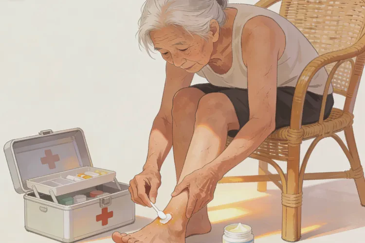 高龄老人脚上长湿疹能根治吗(图1)