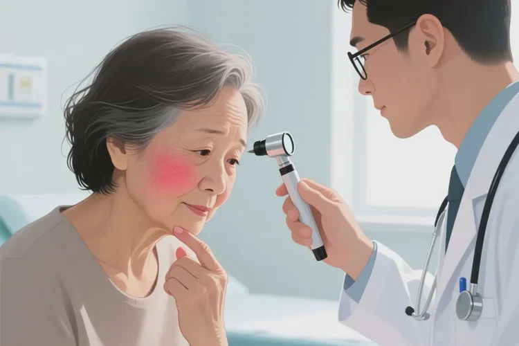 老年人脸上出现湿疹能根治吗(图1)