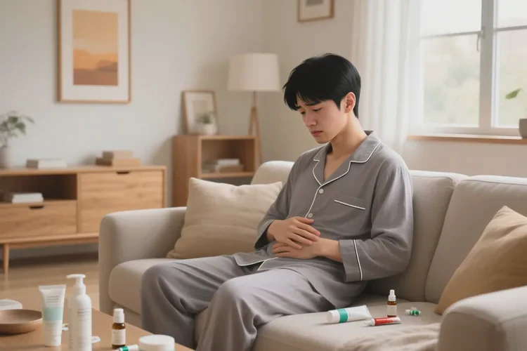 男性肚子上容易起湿疹可以根治吗(图1)