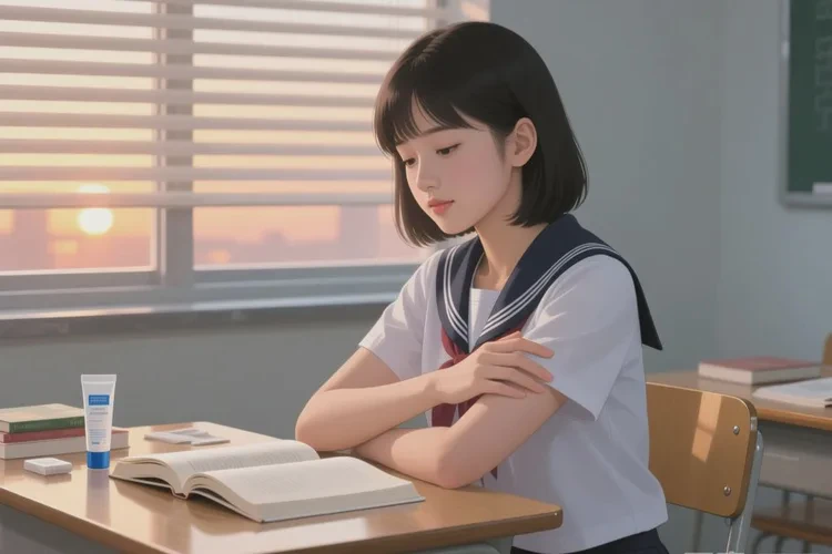 中学生手臂长湿疹能根治吗(图1)