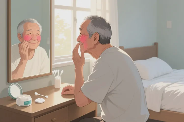 高龄老人面部出湿疹能根治吗(图1)