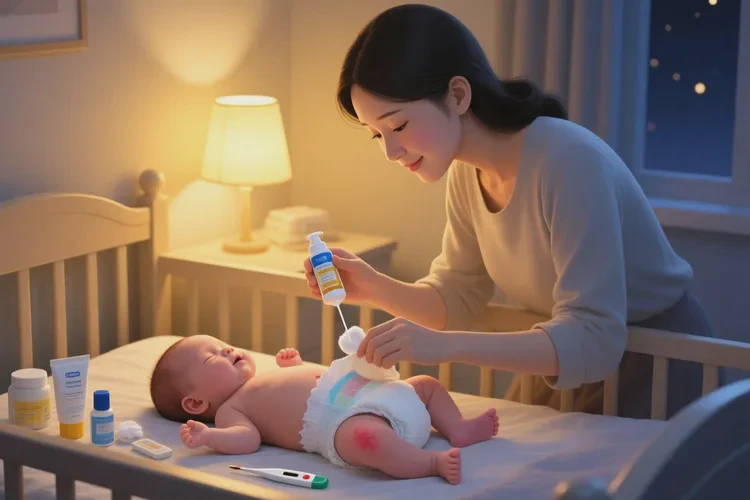 新生儿屁股上容易起湿疹能根治吗(图1)