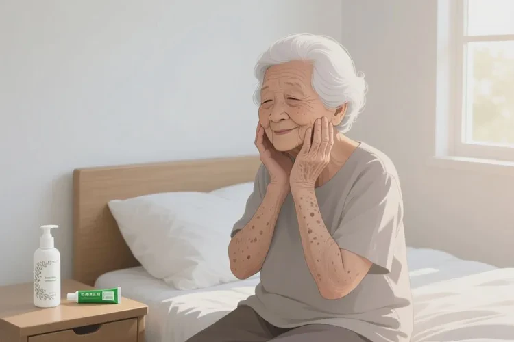 高龄老人脸上容易起湿疹能根治吗(图1)