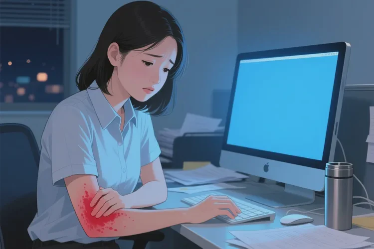 青年人手臂经常长湿疹能根治吗(图1)