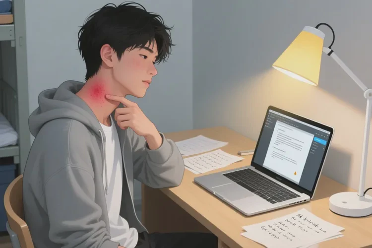 大学生脖子上出现湿疹能根治吗(图1)