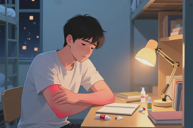 大学生手臂长湿疹能根治吗(图1)