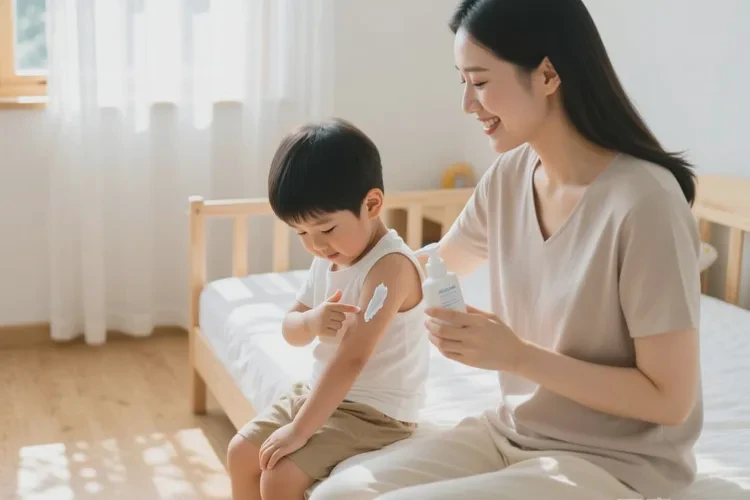 小学生手臂出现湿疹能根治吗(图1)