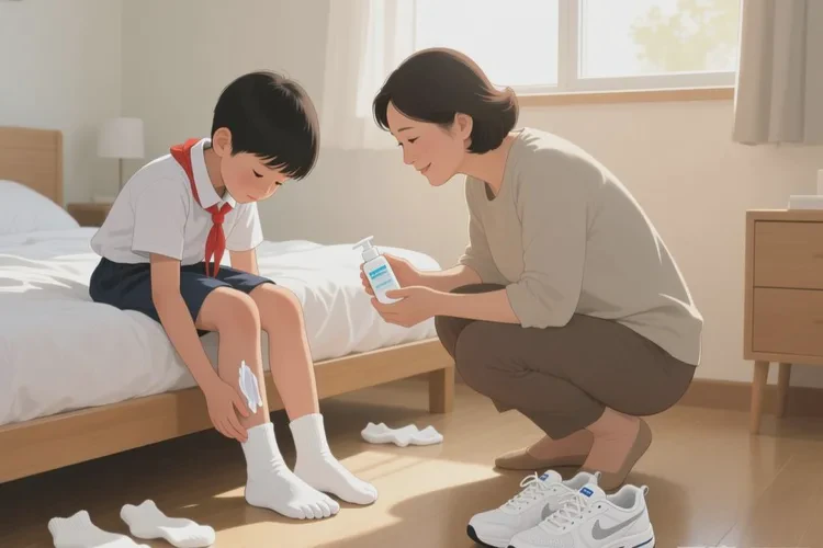 小学生脚上容易长湿疹能根治吗(图1)