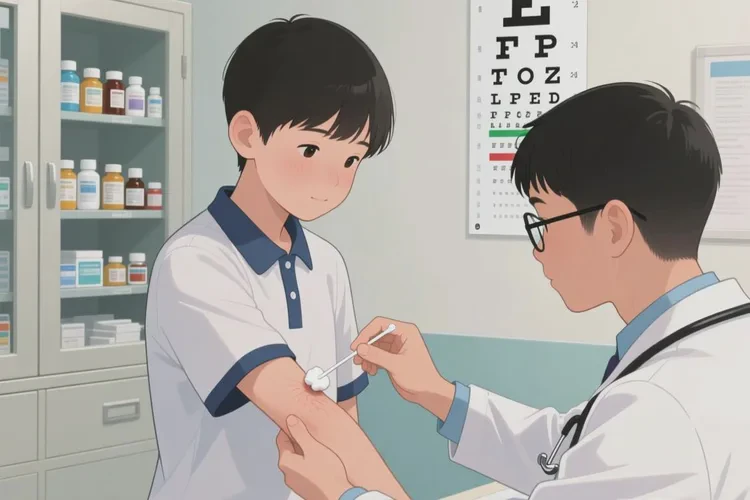 中学生手臂长湿疹能根治吗(图2)