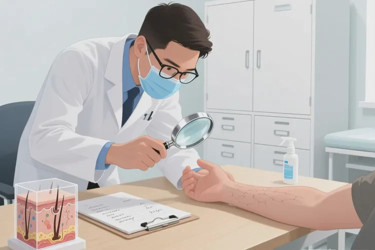 青年人手臂上有湿疹能根治吗(图2)