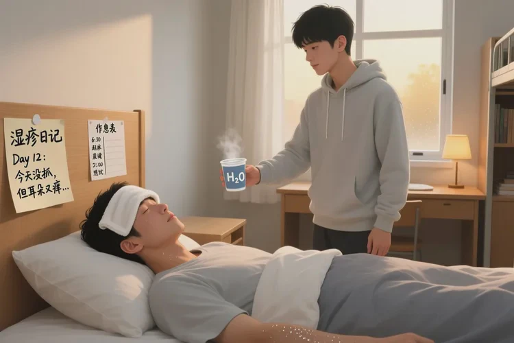 大学生脸上出现湿疹能根治吗(图4)