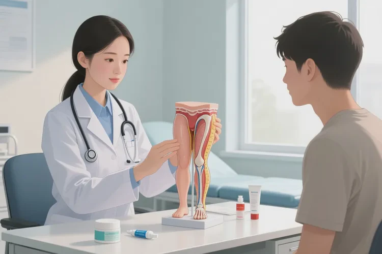 青年人大腿上有湿疹能根治吗(图1)