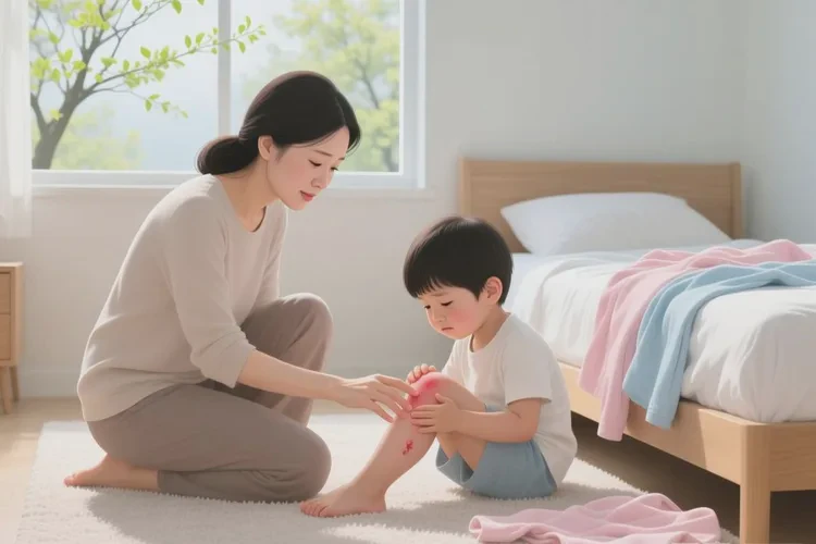 小学生小腿上偶尔起湿疹能根治吗(图1)