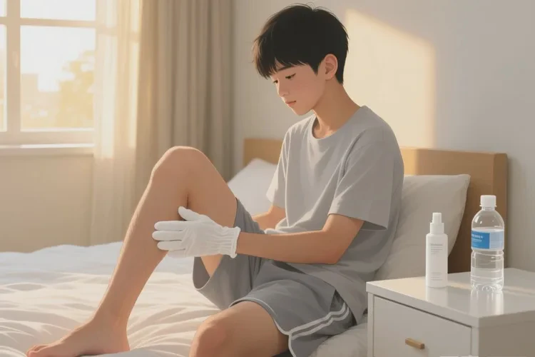 小学生大腿上偶尔长湿疹能根治吗(图1)