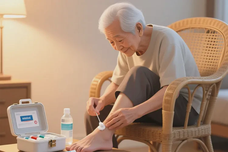 高龄老人脚上经常起湿疹能根治吗(图1)