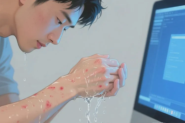 青年人手臂上起湿疹能根治吗(图2)