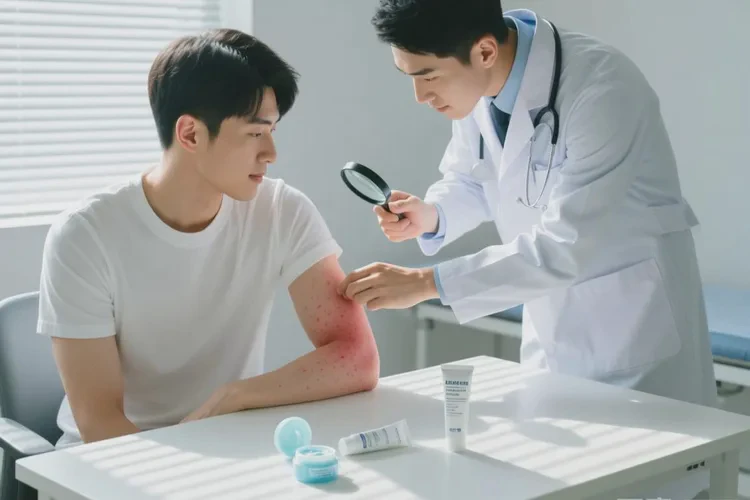 青年人手臂上经常起湿疹能根治吗(图1)