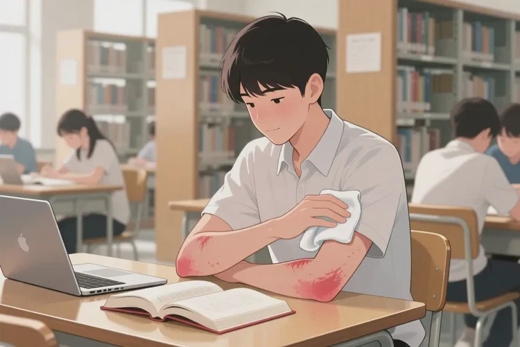 大学生手臂上有湿疹能根治吗(图1)