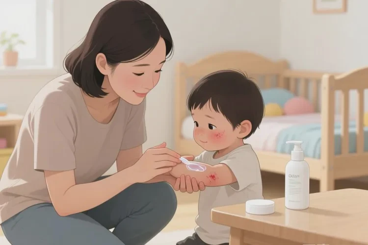 孩子手臂有湿疹能不能治愈(图1)