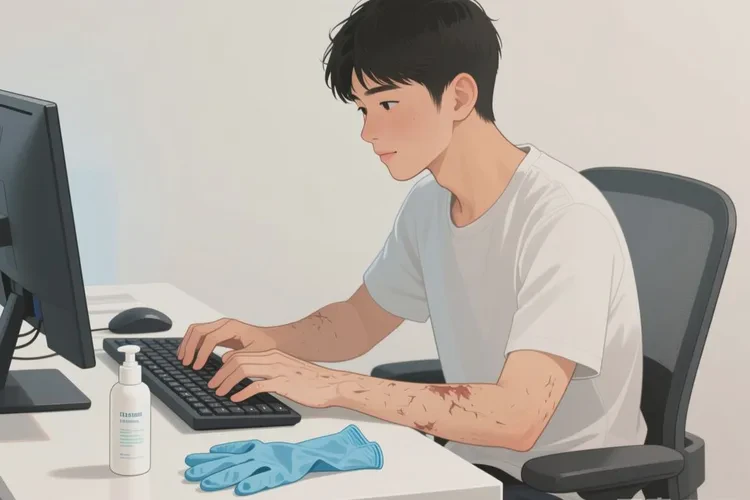 青年人手上经常长湿疹能根治吗(图1)