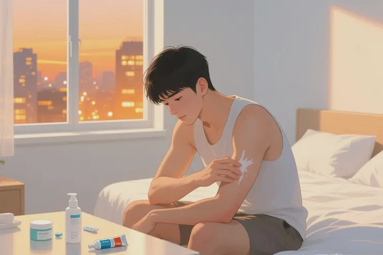 青年人手臂上有湿疹能根治吗(图1)