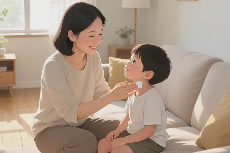 小儿脖子经常起湿疹可以根治吗(图1)