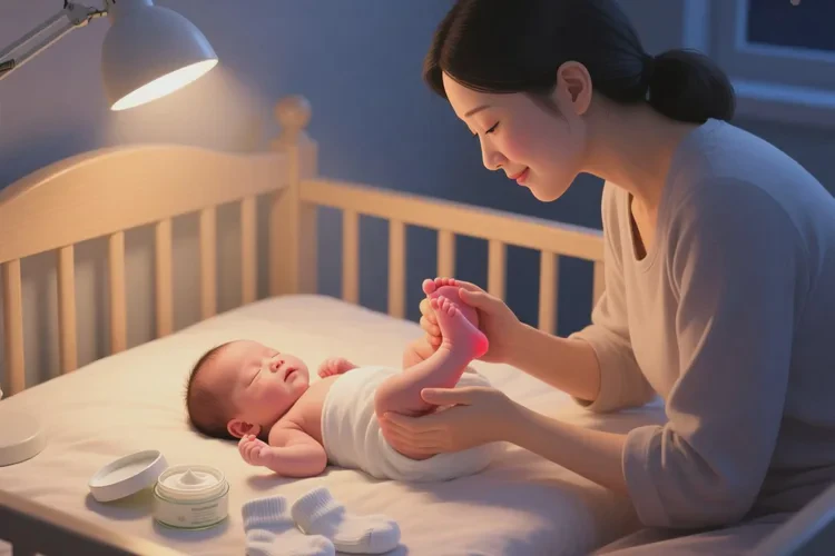 新生儿脚上起湿疹能根治吗(图1)