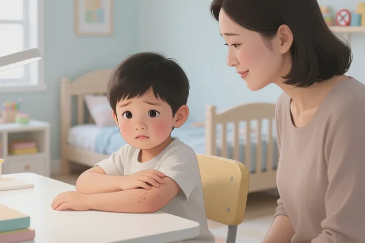 小学生手臂容易长湿疹能根治吗(图1)